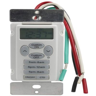 Prime EZ-Set Indoor Digital in Wall Timer White