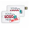Possibox Custom Credit Card USB Flash Drive 512MB Imprinted with Your Logo - as Promotional Gift - Bulk - Customizable 500 Pack view 1