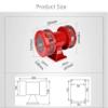 MS-590 Motor Driven Air Raid Siren Metal Horn Industry Boat Alarm 160db Large Power Bidirectional Air Defense Alarm (AC 110V) view 2