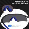 BLAZERBUCK Replacement Nose Pads Nose Pieces for Oakley M Frame Series Sunglasses - Blue view 3