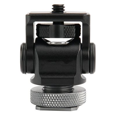 CamKoo Mini Hot Shoe Adapter Camera Monitor Mount 176 Degree Upper Rotation 360 Degree Vlogger Original Mount for DSLR, Smartphone, Microphone, Video Monitor and Ring Flash Light