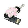 32GB Rose Flower Shape USB 2.0 Flash Drive Pen Drive Memory Stick USB Stick USB Drive Flash Disk Thumb Drive USB Disk USB Stick U Disk PenDrive (Pink) view 2