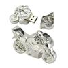 16GB Metal Motorcycle Shape USB 2.0 Flash Drive Pen Drive Memory Stick USB Stick USB Drive Flash Disk Thumb Drive USB Disk USB Stick U Disk PenDrive (Silver) view 1