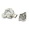 16GB Metal Motorcycle Shape USB 2.0 Flash Drive Pen Drive Memory Stick USB Stick USB Drive Flash Disk Thumb Drive USB Disk USB Stick U Disk PenDrive (Silver) view 4