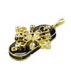 128GB Cross Shape USB Flash Drive USB Drives Memory Stick Thumb Drives USB 2.0 Disk Pen Drive Pen Drive Date Storage Flash Disk Zip Drive USB Stick USB Drive (Gold) view 4