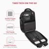 SwissGear Travel Tech Elite Laptop Backpack  Fits Laptops up to 16  ScanSmart TSA-Friendly Backpack with USB Port, Shoe Compartment & Organizer Pockets  Black Dot view 2