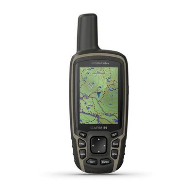 Garmin 010-02258-10 GPSMAP 64sx, Handheld GPS with Altimeter and Compass, Preloaded with TopoActive Maps, Black/Tan