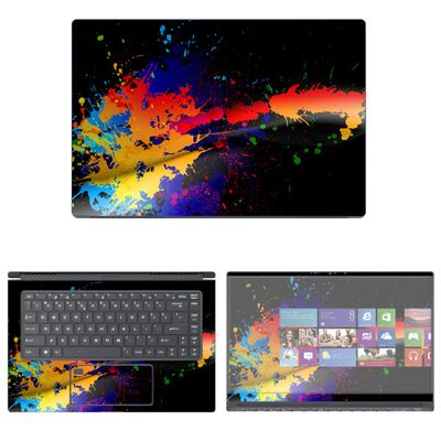 Decalrus - Protective Decal Paint Splatter Skin Sticker for MSI PS63 Modern (15.6" Screen) case Cover wrap MSps63_15-63