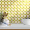 Moroccan Mosaic & Tile House CTP07-02 Amlo Handmade Cement Tile, Pack of 12, Yellow, White view 1