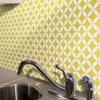 Moroccan Mosaic & Tile House CTP07-02 Amlo Handmade Cement Tile, Pack of 12, Yellow, White view 3