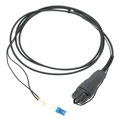 Ultra Spec Cables FTTA Waterproof Encapsulated 2 Core to LC-UPC Singlemode Duplex TPU Outdoor Fiber Optic Cable - 5 Meter