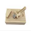 10 PCS Guitar Shaped Wood Memory Stick USB Flash Drive in Wood Box (2.0/1GB, Maple) view 3