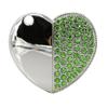 4GB Heart Shape USB Flash Drive USB Drives Memory Stick Thumb Drives USB 2.0 Disk Pen Drive Pen Drive USB Drive Date Storage Flash Disk Zip Drive USB Stick (Green) view 1