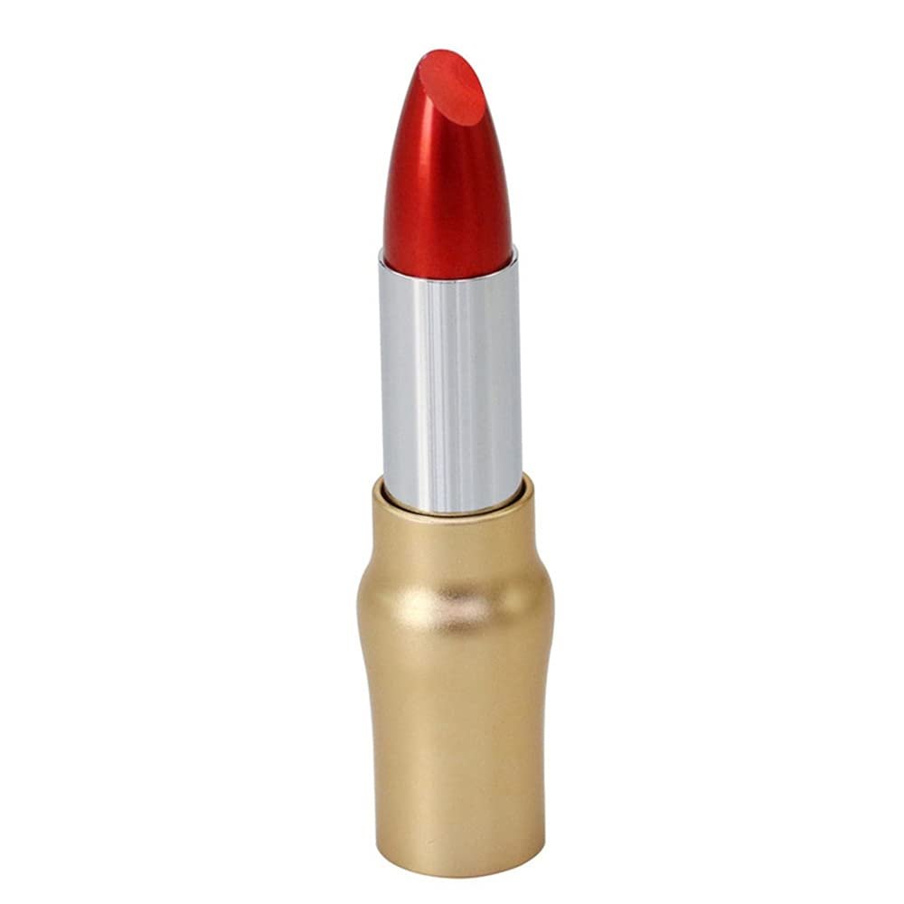 16GB Lipstick Shape USB Flash Drive USB Drives Memory Stick Thumb Drives USB 2.0 Disk Pen Drive Pen Drive USB Drive Date Storage Flash Disk Zip Drive USB Stick (Gold Red)