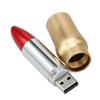 16GB Lipstick Shape USB Flash Drive USB Drives Memory Stick Thumb Drives USB 2.0 Disk Pen Drive Pen Drive USB Drive Date Storage Flash Disk Zip Drive USB Stick (Gold Red) view 2