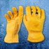 Bear Knuckles Water Resistant Regular Duty Cowhide Leather Work Gloves | Patented Pre-Curved Finger Design view 2