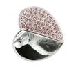 16GB Heart Shape USB Flash Drive USB Drives Memory Stick Thumb Drives USB 2.0 Disk Pen Drive Pen Drive USB Drive Date Storage Flash Disk Zip Drive USB Stick (Pink) view 1
