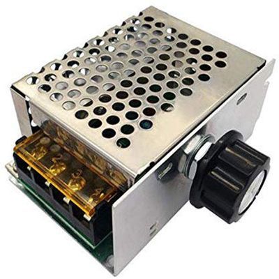 Lheng AC SCR Motor High-Power Electronic Thyristor Regulator 4000W 110V-220V Motor Speed Control Voltage Power Heat Regulator Governor Thermostat Dimmer