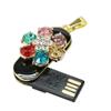 128GB Necklace Shape USB Flash Drive USB Drives Memory Stick Thumb Drives USB 2.0 Disk Pen Drive Date Storage Flash Disk Zip Drive USB Stick USB Drive (Snowflake) view 2