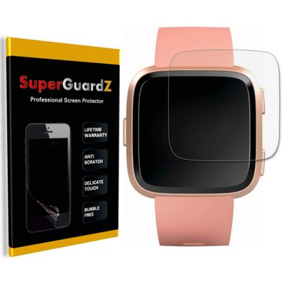 [8-Pack] for Fitbit Versa Lite Version/Fitbit Versa Screen Protector, SuperGuardZ, Ultra Clear, Anti-Scratch, Anti-Bubble [Lifetime Replacement]