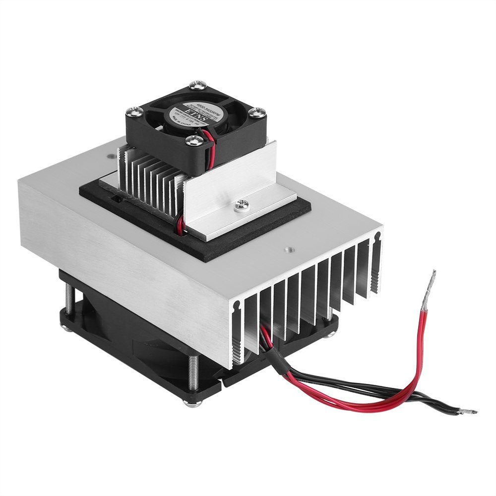 DC 12V Semiconductor Fridge Refrigeration Cooling System DIY Kit Mini Air Conditioner for Pet or Little Fridge