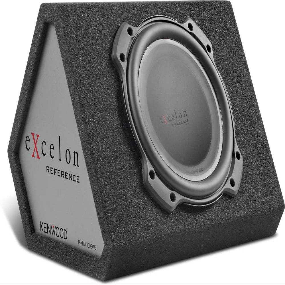 Kenwood Excelon P-XRW1002WB 10" Oversized Subwoofer with Sealed Wedge-Style Enclosure