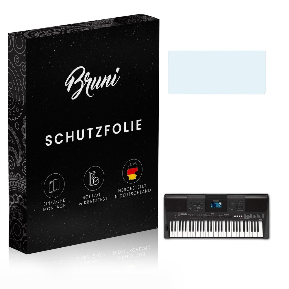 Bruni Screen Protector compatible with Yamaha PSR-E453 Protector Film, crystal clear Protective Film (2X)