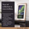 Meural Canvas II  The Smart Art Frame with 21.5 in. HD Digital Canvas That Renders Images and Photography in Lifelike Detail | 16X24 Black Frame | WiFi-Connected | Powered by NETGEAR (MC321BL) view 2