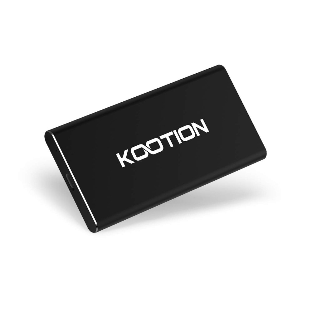 KOOTION External SSD 500GB USB 3.1 Type-c Portable SSD High-Speed Solid State Drive Ultra-Slim, Read up to 500MB/s & Write up to 450MB/s