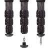 ProMediaGear TR34M 34 Series Carbon Fiber Monopod with Reversible 1/4"-20 and 3/8"-16 Threaded Adapter, 34mm Diameter, 50 lb Payload, Max Height: 63" view 3