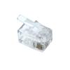 Dasunny 100Pcs RJ9 Plug RJ22 Plug Modular Phone Headset Jack Connector for RJ9/RJ10/RJ22 Telephone Flat Cable view 2