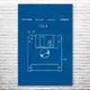 Floppy Disk Poster Print, Programmer Gift, Computer Science Art, IT Tech Gift, Floppy Disk Art Print, Computer Decor Blueprint (11 inch x 14 inch) view 1