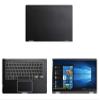Decalrus - Protective Decal for LG Gram 14T990 (14" Screen) Laptop Black Carbon Fiber Skin case Cover wrap CFlgGramTouch_14T990Black view 1
