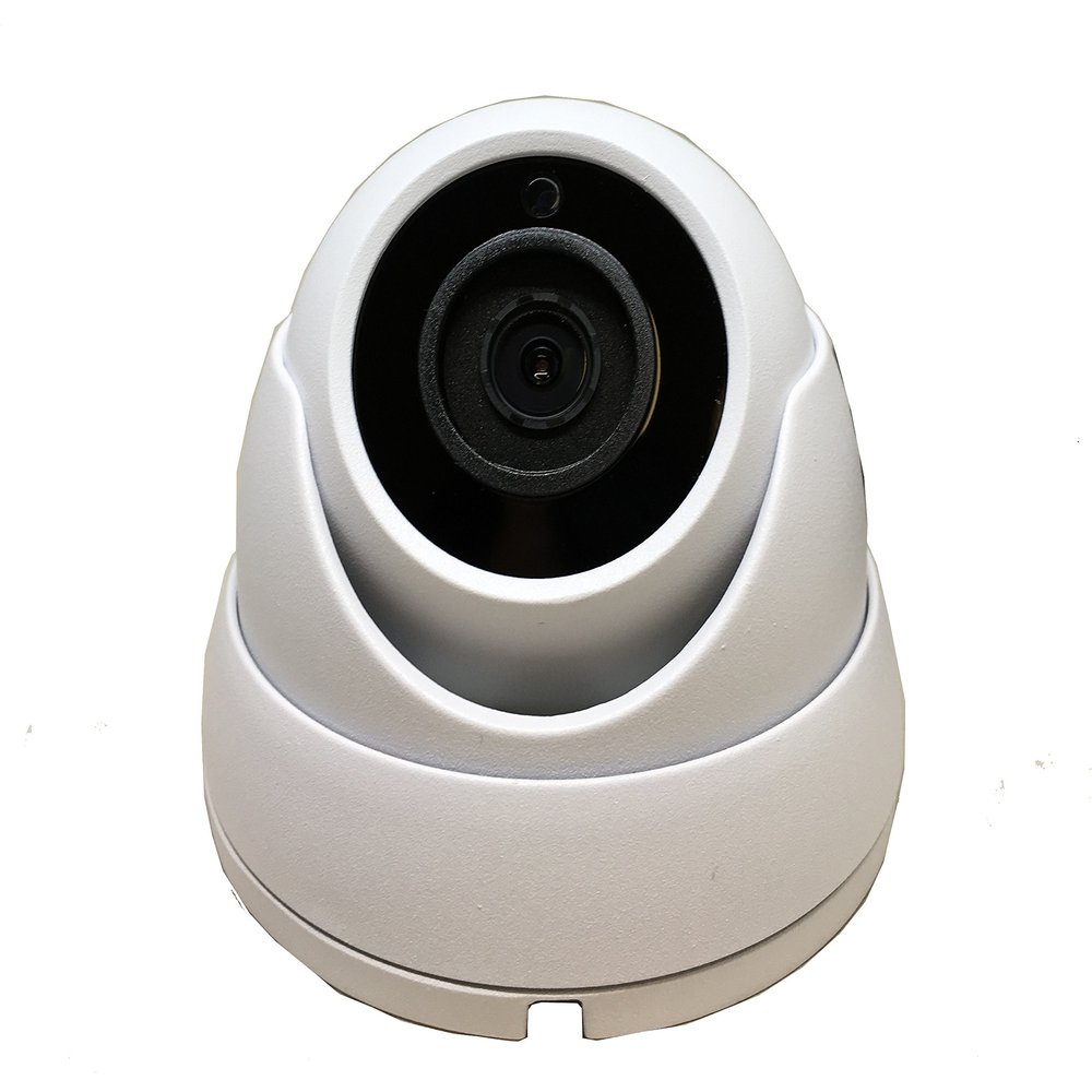 101AV 5 Megapixel 4in1 TVI/AHD/CVI/CVBS 3.6mm Fixed Lens Surveillance Dome Camera DWDR OSD menu IR Cut in/Outdoor for CCTV DVR Home Office Security (White) (4 Pack)