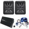 (2) KICKER 45L7R154 15" 3600w L7R Car Subwoofers+Mono Amplifier+Amp Kit L7R154 view 1
