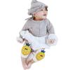 Angzhili 1 Pair Baby Knee Pad for Crawling,Elastic Anti-Slip Safety Baby Knee Protectors for Unisex Baby,Toddlers Kneepads Baby Knee Covers,Suitable for 6-24 Months (Yellow) view 2