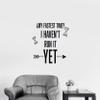 My Fastest Time I Haven't Run It Yet Track and Field Running Quote Wall Decal for Girls Boys Bedroom/Healthy Mind Body Sports Athlete Room USA Olympics Vinyl Art Sticker Decoration Size (27x30 inch) view 3