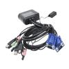IOGEAR 2 Port USB Cable KVM Switch with Audio and Built-in Cables view 3