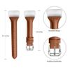 Soft Leather Band Replacement Compatible for Fitbit Charge 2 Smart Watch, Solid Color Wristband for Women (Brown) view 2