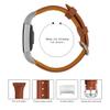 Soft Leather Band Replacement Compatible for Fitbit Charge 2 Smart Watch, Solid Color Wristband for Women (Brown) view 3