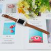 Soft Leather Band Replacement Compatible for Fitbit Charge 2 Smart Watch, Solid Color Wristband for Women (Brown) view 4