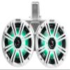 KICKER (2) 45KMTDC65W Dual 6.390w Marine Wakeboard LED Tower Speakers KMTDC65 Bundle with Rockville RGHR2 Marine Receiver, RMWK8 8 AWG Marine Amplifier and RXM-T1 Marine Amplifier Stereo view 3