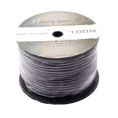 HiFi MPS SGP-126 99.9999% OFC+Silver Plated Hi-end Speaker Wire Amplifier Speaker Audio Cables Speaker Raw Speaker Cable 10mm (50m)