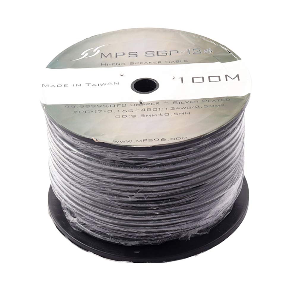 HiFi MPS SGP-126 99.9999% OFC+Silver Plated Hi-end Speaker Wire Amplifier Speaker Audio Cables Speaker Raw Speaker Cable 10mm (50m)