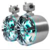 Rockville WB65KLED 600W Peak/300W RMS Marine Wakeboard Tower Speakers Pair, 6.5", Built-in LED Lights, 360 Degree Swivel, Waterproof, 4 Ohm, for Boats, Jeeps, and ATVs view 3