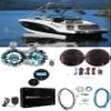 Rockville WB65LED Bundle: (4) 6.5 in 600-Watt Tower Speakers, RMC65LB 6.5 in LED Marine Speakers, RGHR2 Bluetooth Receiver, Krypton MF3 1600-Watt Marine Amplifier, RMWK4 4-Gauge Wiring Kit, 6-Items view 1