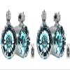 Rockville WB65KLED 600W Peak/300W RMS Marine Wakeboard Tower Speakers Pair, 6.5", Built-in LED Lights, 360 Degree Swivel, Waterproof, 4 Ohm, for Boats, Jeeps, and ATVs, 4-Piece view 1
