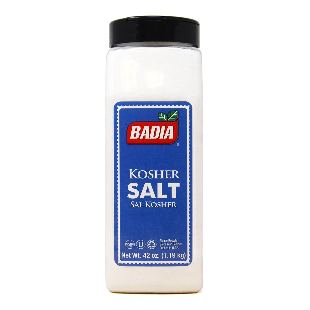 Badia Kosher Salt, 42 oz Coarse Crystal Salt for Cooking, Grilling & Seasoning