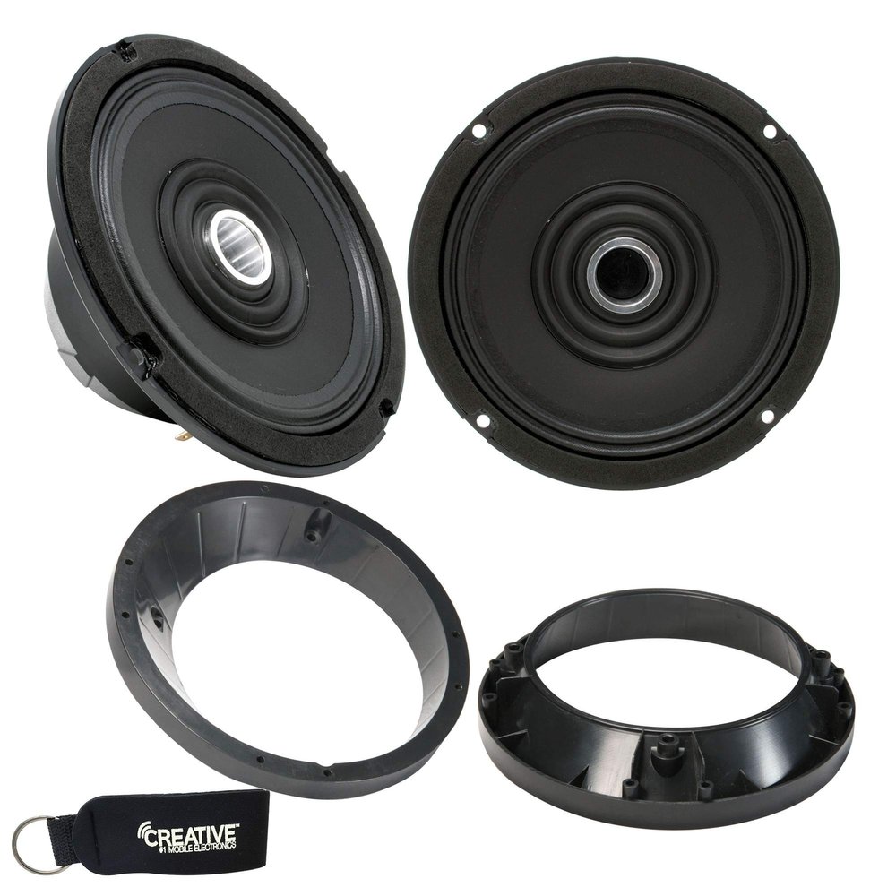 Arc Audio Moto602-HD 6.5" Horn Coaxials & Adapters Compatible with 99-13 Harley Street Glide and Road Glide
