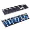 104 Keys Clear Keycaps Blank Non Printed Transparent Keycaps Backlit Keycap ANSI Layout OEM Profile for Cherry MX Mechanical Keyboard (Black) view 1